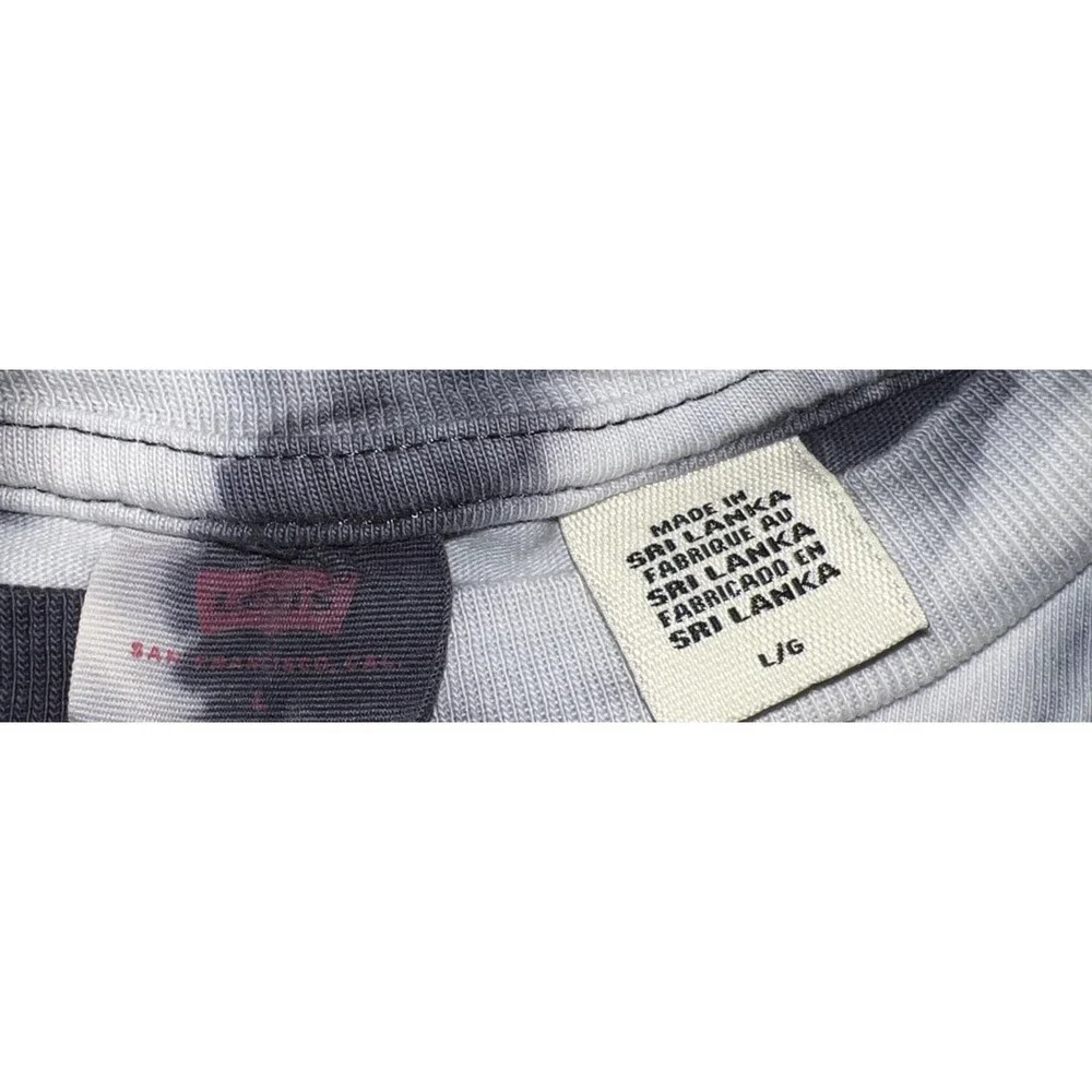 Large Men’s Levi’s Tie-Dye T-Shirt Black-And-White